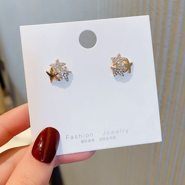 s1910 fashion jewelry s925 silver post earrings cute rhinstone stars stud earrings, Golden;silver
s1910 fashion jewelry s925 silver post earrings cute rhinstone stars stud earrings, Golden;silver