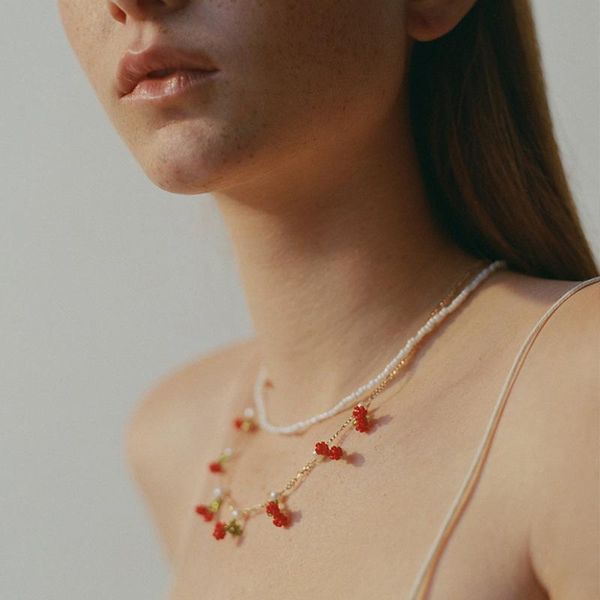 elegance bohemain fashion 2pcs necklaces for women summer cute luxury cherry collar choker necklaces jewelry party, Silver
elegance bohemain fashion 2pcs necklaces for women summer cute luxury cherry collar choker necklaces jewelry party, Silver