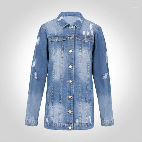 autumn women harajuku frayed spliced plus size dark blue holes jeans jacket trench long sleeve boyfriend denim coat streetwear1, Tan;black
autumn women harajuku frayed spliced plus size dark blue holes jeans jacket trench long sleeve boyfriend denim coat streetwear1, Tan;black