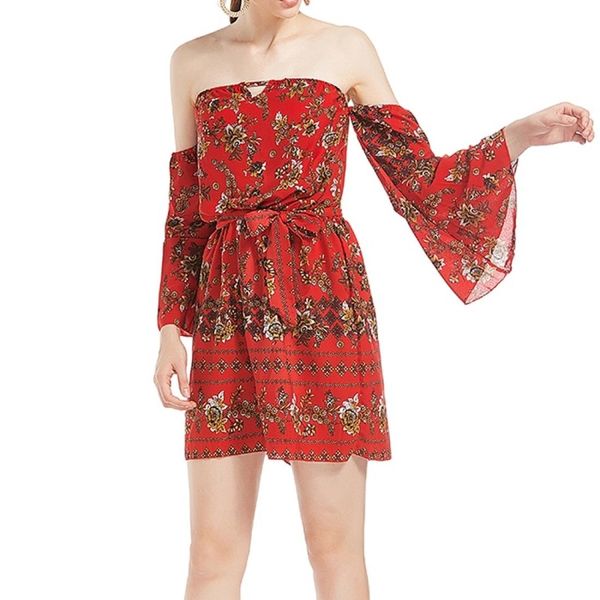 word shoulder bandage dress, Tan;black 
word shoulder bandage dress, Tan;black