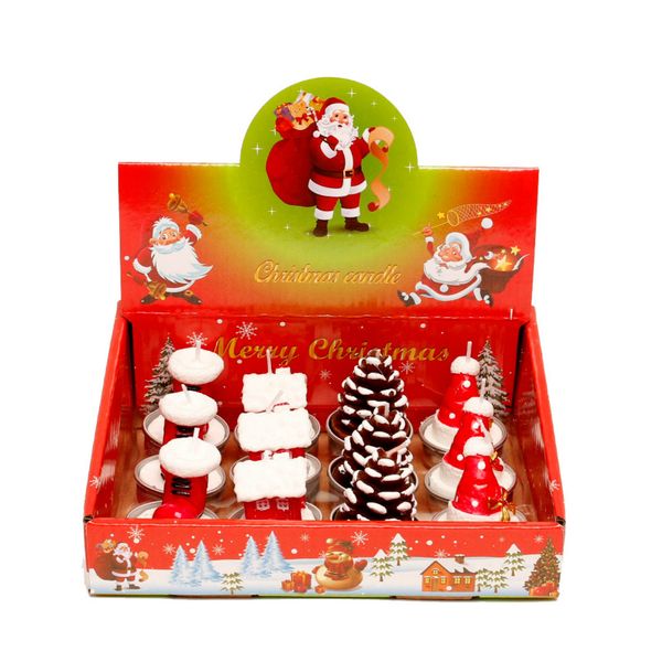 new christmas candles santa house snowman christmas tree paraffin candles wedding party candles decor light 12pcs
new christmas candles santa house snowman christmas tree paraffin candles wedding party candles decor light 12pcs