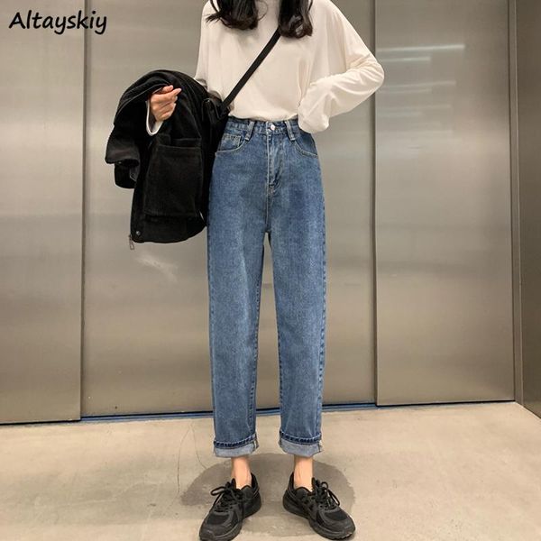 women's jeans women all-match ins vintage washed daily 3 colors college straight stylish ulzzang lady trousers street denim, Blue
women's jeans women all-match ins vintage washed daily 3 colors college straight stylish ulzzang lady trousers street denim, Blue