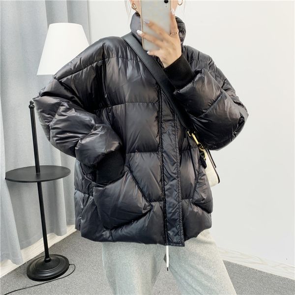 women's winter parka jacket 2020 coat woman oversize korean fashion pocket jackets female warm white duck down er coats, Black
women's winter parka jacket 2020 coat woman oversize korean fashion pocket jackets female warm white duck down er coats, Black