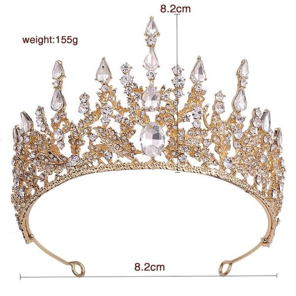 forseven new vintage baroque headbands crystal tiaras crowns bride noiva headpieces bridal wedding party hair jewelry for women q1219, White;golden
forseven new vintage baroque headbands crystal tiaras crowns bride noiva headpieces bridal wedding party hair jewelry for women q1219, White;golden