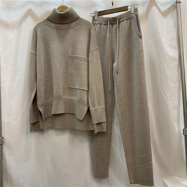 feminine vison cashmerer mesh turtleneck high + female pantsuit two winter pieces pullover wool pants define f2437, Gray
feminine vison cashmerer mesh turtleneck high + female pantsuit two winter pieces pullover wool pants define f2437, Gray
