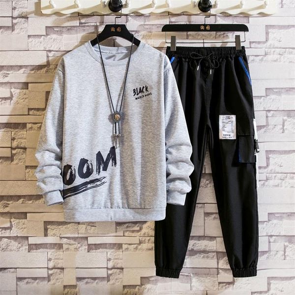2021 new spring and autumn casual sports suit fashion sweatershirt men's trousers streetstyle tracksuit men men outfit set, Gray
2021 new spring and autumn casual sports suit fashion sweatershirt men's trousers streetstyle tracksuit men men outfit set, Gray