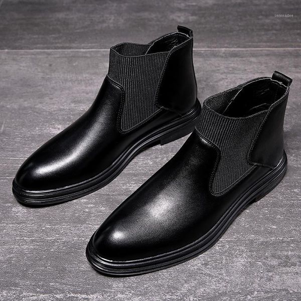 yomior autumn winter casual cow leather vintage men shoes pointed toe breathable fashion ankle boots dress wedding boots1, Black
yomior autumn winter casual cow leather vintage men shoes pointed toe breathable fashion ankle boots dress wedding boots1, Black