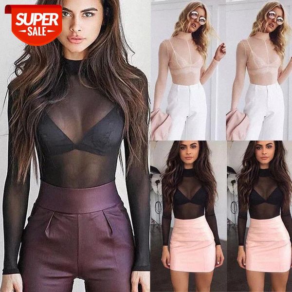 summer fashion solid basic ladies turtleneck see-through long-sleeved t-shirts elegant mesh plus size #ru31, White
summer fashion solid basic ladies turtleneck see-through long-sleeved t-shirts elegant mesh plus size #ru31, White