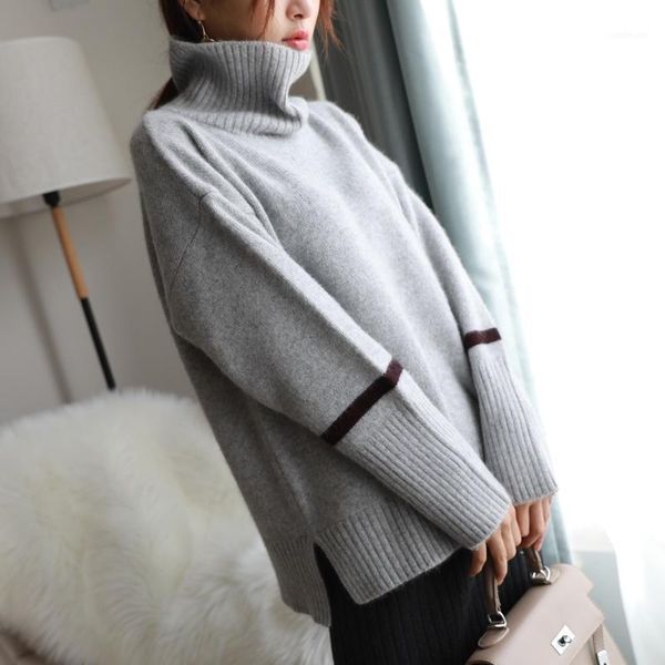 autumn and winter new high-neck cashmere sweater female large size loose short thickening ladies sweater shirt1, White;black
autumn and winter new high-neck cashmere sweater female large size loose short thickening ladies sweater shirt1, White;black