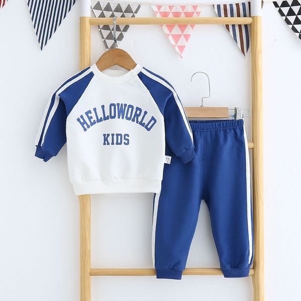 baby sweater suit boys girls spring and autumn winter pure cotton sports two piece clothes for children aged 1-2 years, White
baby sweater suit boys girls spring and autumn winter pure cotton sports two piece clothes for children aged 1-2 years, White