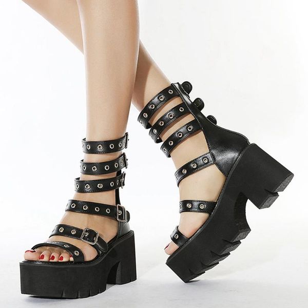2021 brand new zipper buckles gladiator platform sandals chunky heels black gothic style cosplay casual shoes woman
2021 brand new zipper buckles gladiator platform sandals chunky heels black gothic style cosplay casual shoes woman