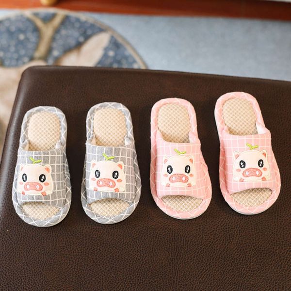 and children's linen spring summer boys girls cartoon cool cute soft bottom home indoor slippers, Black;red
and children's linen spring summer boys girls cartoon cool cute soft bottom home indoor slippers, Black;red