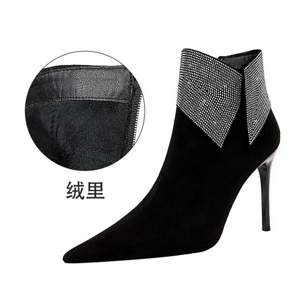 2021 new european and fashionable nightclub thin banquet suede heels pointed lapel water short boots 3gsu, Black
2021 new european and fashionable nightclub thin banquet suede heels pointed lapel water short boots 3gsu, Black