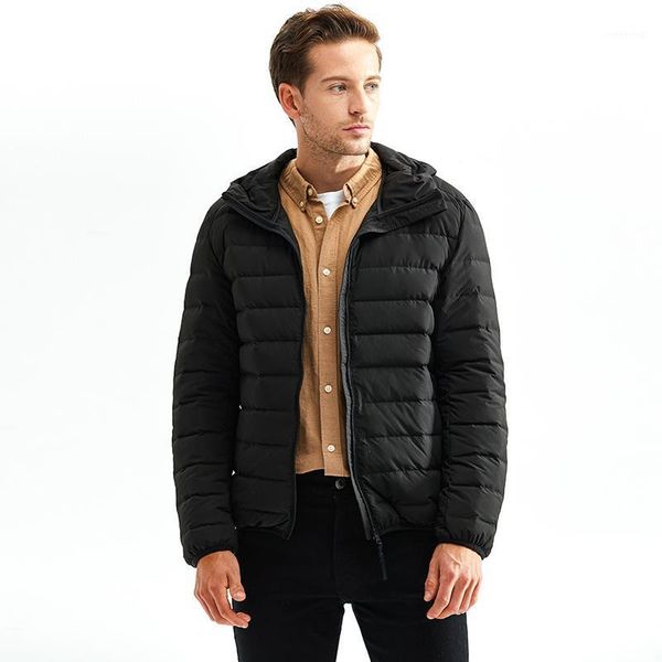 2020 new down jacket men's light autumn and winter warm men's fashion short collared hooded jacket.1, Black
2020 new down jacket men's light autumn and winter warm men's fashion short collared hooded jacket.1, Black