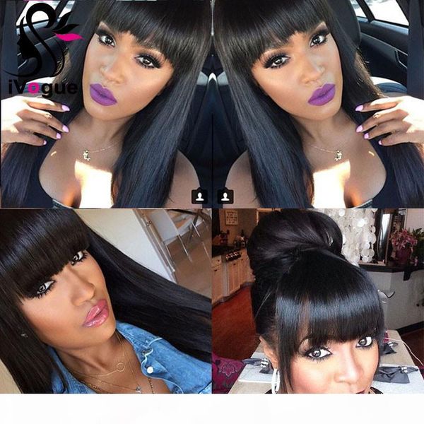 brazilian virgin human hair lace front wigs silky straight full lace wigs with full bangs unprocessed human hair wig on stock, Black;brown
brazilian virgin human hair lace front wigs silky straight full lace wigs with full bangs unprocessed human hair wig on stock, Black;brown