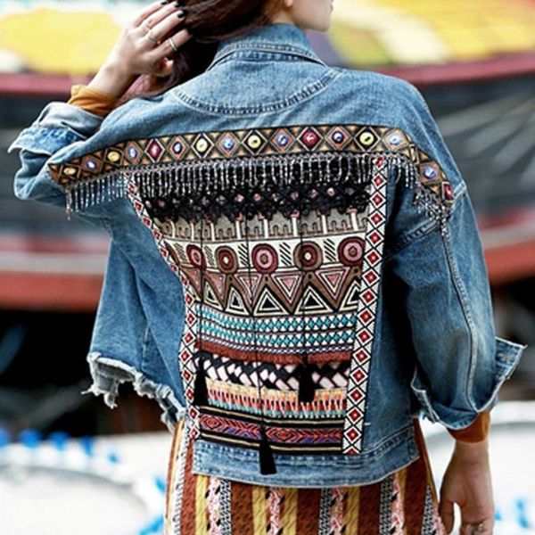 denim female jacket autumn vintage ethnic appliques embroidery tassel loose coat long sleeve jacket for women abrigo de mujer1, Black;brown
denim female jacket autumn vintage ethnic appliques embroidery tassel loose coat long sleeve jacket for women abrigo de mujer1, Black;brown