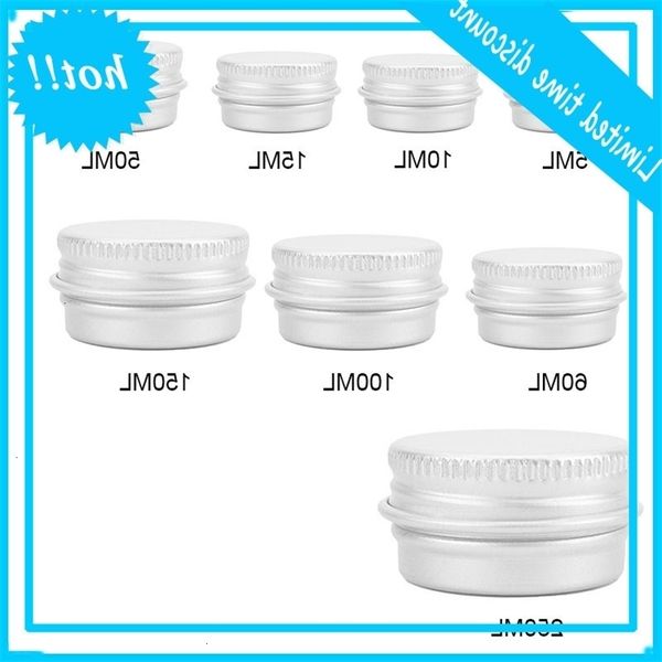 empty aluminium pot jar tin container screw lid craft lot box for cosmetic makeup cream cans
empty aluminium pot jar tin container screw lid craft lot box for cosmetic makeup cream cans