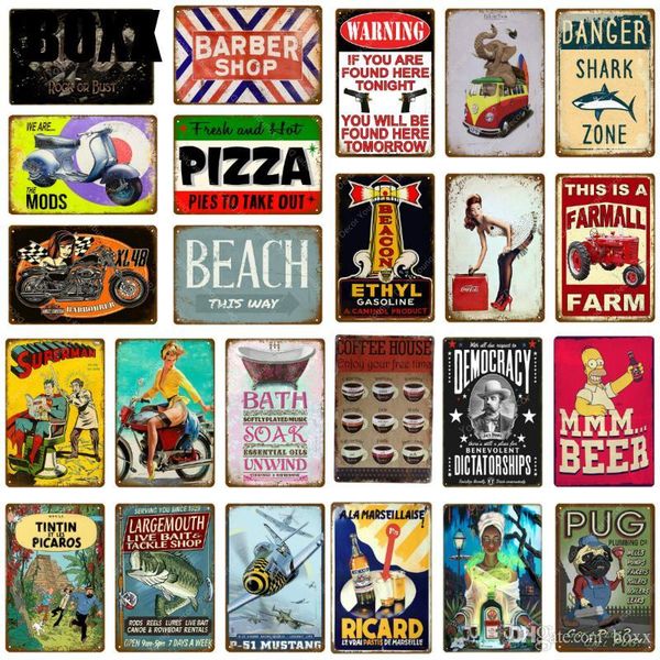2020 vintage metal tin signs poster plaque bar pub club cafe home plate garage wall decor home decor retro decorative poster hot
2020 vintage metal tin signs poster plaque bar pub club cafe home plate garage wall decor home decor retro decorative poster hot