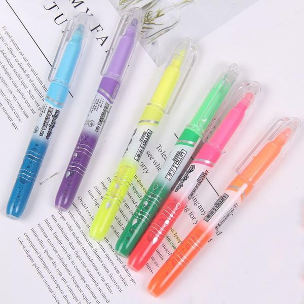 6color/set creative colorfull fluorescent highlighter hand account drawing pen marcador child gift office&school supplies wholes1, Black;red
6color/set creative colorfull fluorescent highlighter hand account drawing pen marcador child gift office&school supplies wholes1, Black;red
