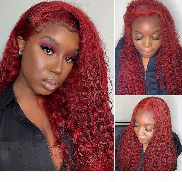 ombre color water curly 13x6 lace front human hair wigs highlight deep wave colored brown frontal wig pre plucked remy, Black
ombre color water curly 13x6 lace front human hair wigs highlight deep wave colored brown frontal wig pre plucked remy, Black