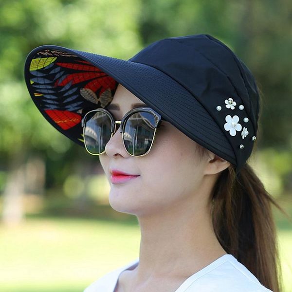 women sun hat summer beach uv travel protection cap ladies folding floppy hat casual wide brim hats, Blue;gray
women sun hat summer beach uv travel protection cap ladies folding floppy hat casual wide brim hats, Blue;gray