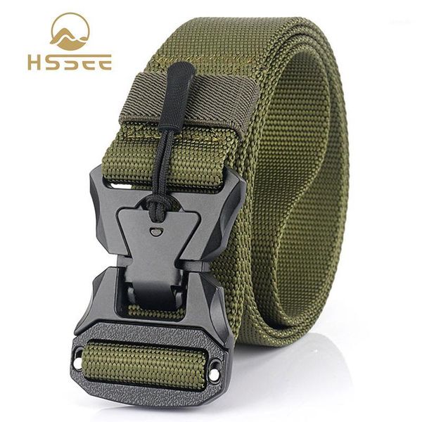 waist support hssee matte black metal magnetic buckle tactical belt soft real nylon mens outdoor sports combat equipment1, Black;gray
waist support hssee matte black metal magnetic buckle tactical belt soft real nylon mens outdoor sports combat equipment1, Black;gray