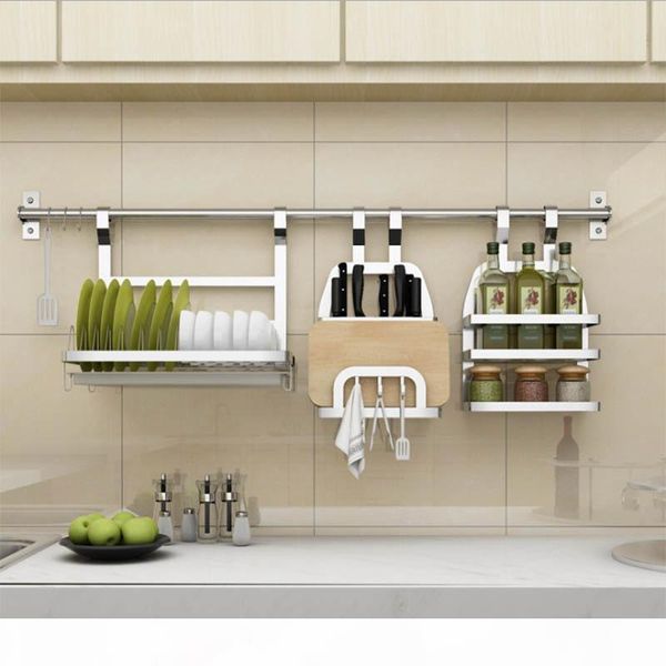 stainless steel kitchen rack diy sus 304 stainless steel wall kitchen shelf, kitchen holder organizer t200319
stainless steel kitchen rack diy sus 304 stainless steel wall kitchen shelf, kitchen holder organizer t200319