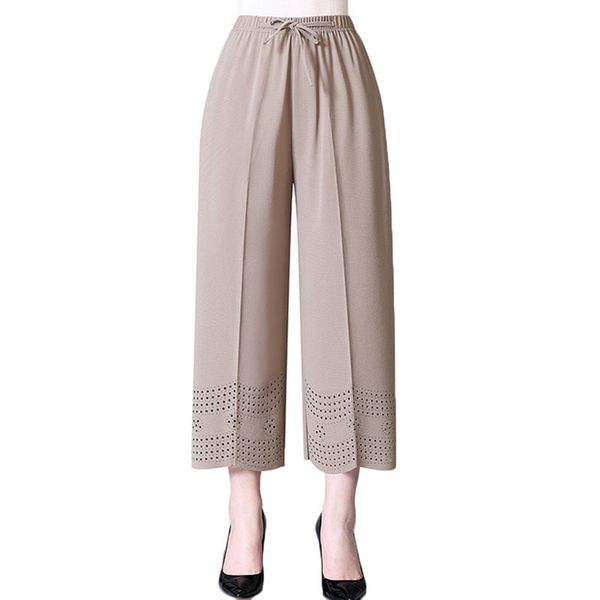 2021 new summer women's new hollow elastic high waist plus size 5xl middle-aged female wide-leg pants ezro, Black;white
2021 new summer women's new hollow elastic high waist plus size 5xl middle-aged female wide-leg pants ezro, Black;white