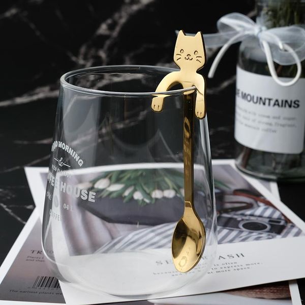 spoons creative cute spoon stainless steel cat coffee flatware hanging teaspoon with cartoon shaped handles drinking tools
spoons creative cute spoon stainless steel cat coffee flatware hanging teaspoon with cartoon shaped handles drinking tools