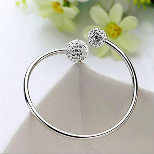 sterling silver open women cuff bangle adjustable 925 size shambhala crystal ball bracelets fashion charms jewelry, Black
sterling silver open women cuff bangle adjustable 925 size shambhala crystal ball bracelets fashion charms jewelry, Black