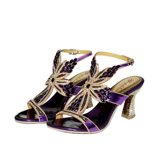 summer classic flower pattern rhinestone sandals purple high heel women's shoes evening sandals rough heel luxury wedding s1, Black
summer classic flower pattern rhinestone sandals purple high heel women's shoes evening sandals rough heel luxury wedding s1, Black