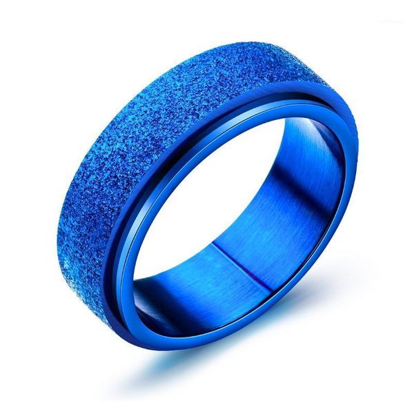 7mm women men frosted rings rotated blue black silver rose gold color stainless steel fashion jewelry size 7 8 9 10 111, Golden;silver
7mm women men frosted rings rotated blue black silver rose gold color stainless steel fashion jewelry size 7 8 9 10 111, Golden;silver
