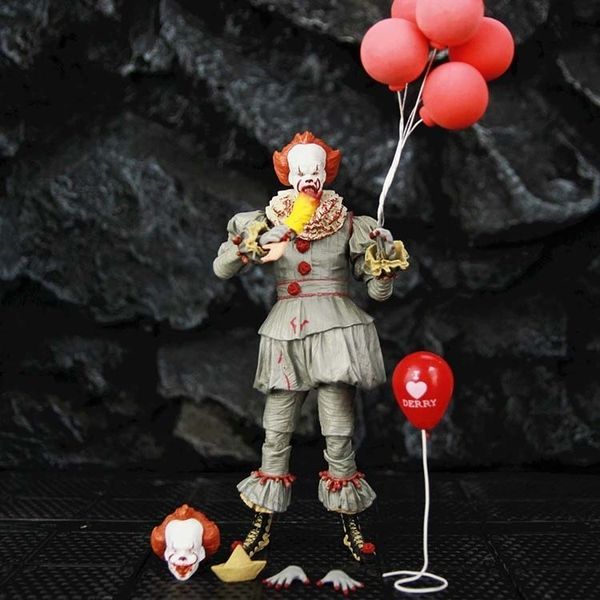 hyfrdfthe 7-inch genuine neca clown return complete set of it movable doll toys hand-made ornamentsgdr, Silver
hyfrdfthe 7-inch genuine neca clown return complete set of it movable doll toys hand-made ornamentsgdr, Silver