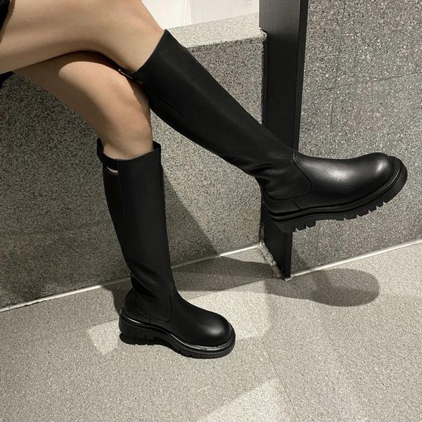boots women leather fashion handmade classic pointed toe european and american women's knee-high, Black
boots women leather fashion handmade classic pointed toe european and american women's knee-high, Black