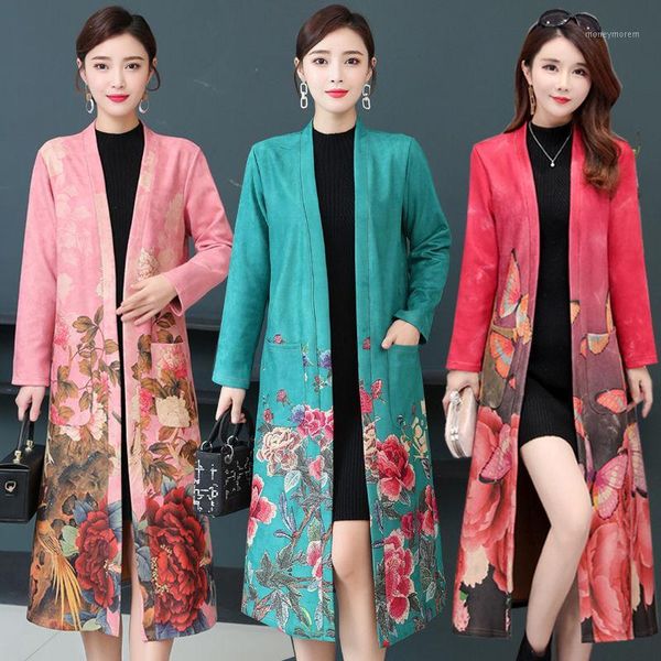 women's trench coats 4xl 5xl plus size long suede coat women elegant printing cardigans pockets outerwear c60771, Tan;black
women's trench coats 4xl 5xl plus size long suede coat women elegant printing cardigans pockets outerwear c60771, Tan;black