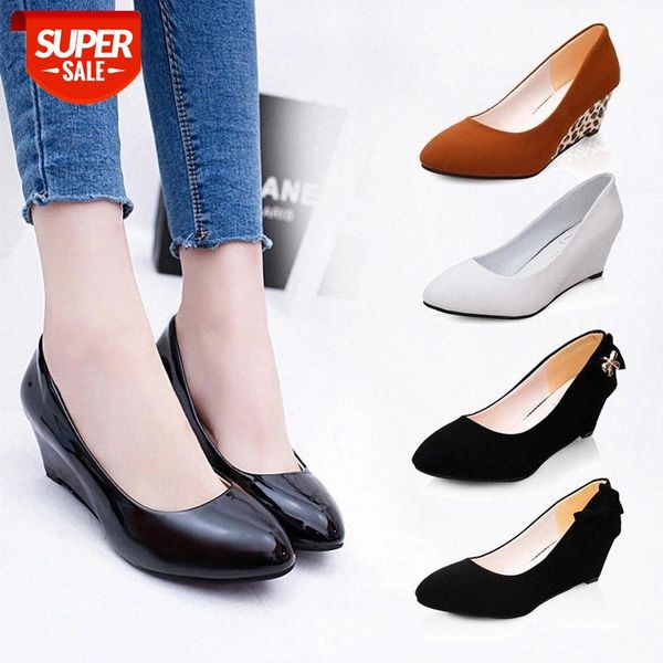 new middle heel shoes middle and old aged women's shoes bow round head wedge single women large size wedge #nu73, Black
new middle heel shoes middle and old aged women's shoes bow round head wedge single women large size wedge #nu73, Black