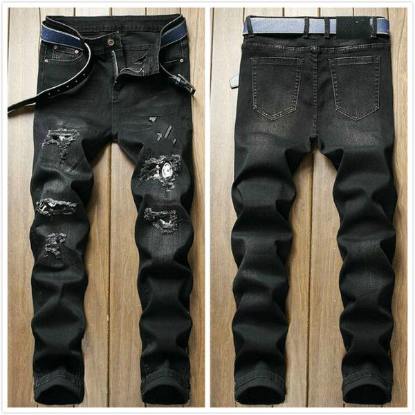 21ss men's france brand designers jeans distressed ripped slim fit motorcycle biker denim pants mens leisure fashion jeans au, Blue
21ss men's france brand designers jeans distressed ripped slim fit motorcycle biker denim pants mens leisure fashion jeans au, Blue