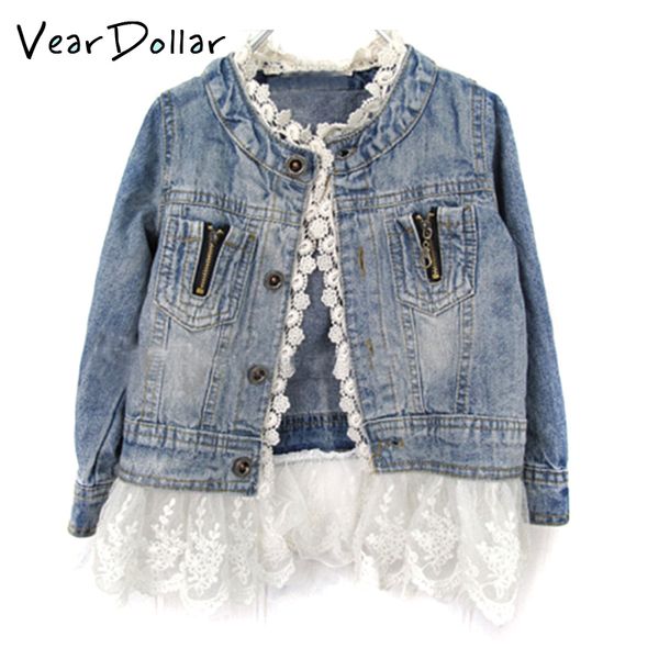 veardoller autumn girls coat new fashion style patchwork lace children's clothing kids cowboy coat girl denim jacket 201126, Blue;gray
veardoller autumn girls coat new fashion style patchwork lace children's clothing kids cowboy coat girl denim jacket 201126, Blue;gray