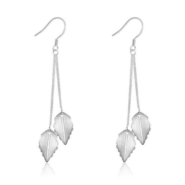 dangle & chandelier double fair drop earrings for women fresh leaf long tassel ear line rose gold /white color gift fashion jewelry kbe065, Silver
dangle & chandelier double fair drop earrings for women fresh leaf long tassel ear line rose gold /white color gift fashion jewelry kbe065, Silver