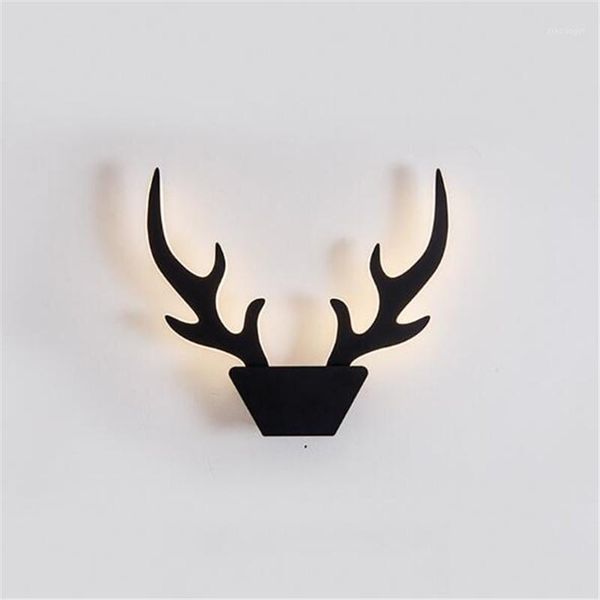 modern cottage nordic black/white antlers wall lamp for living room bedroom aisle deco aluminum acrylic lighting fixture 23061
modern cottage nordic black/white antlers wall lamp for living room bedroom aisle deco aluminum acrylic lighting fixture 23061