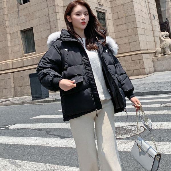 2019 short fashion women winter jacket cotton padded with fur collar warm thicken ladies short casual parka womens jackets1, Black
2019 short fashion women winter jacket cotton padded with fur collar warm thicken ladies short casual parka womens jackets1, Black