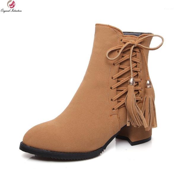 boots original intention elegant women ankle round toe square heels black yellow grey shoes woman us size 4-10.51
boots original intention elegant women ankle round toe square heels black yellow grey shoes woman us size 4-10.51