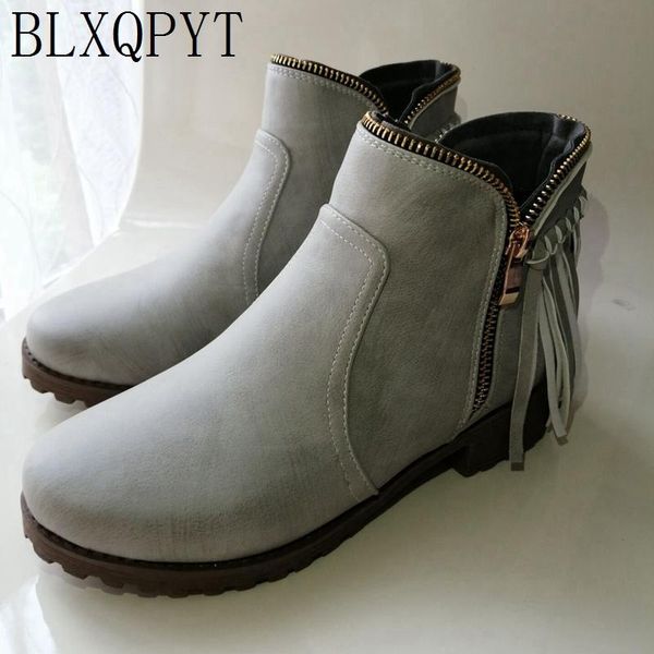 blxqpyt new big 32-48 round toe ankle boots for women med- heel winter spring wedding party shoes woman 2020-1, Black
blxqpyt new big 32-48 round toe ankle boots for women med- heel winter spring wedding party shoes woman 2020-1, Black