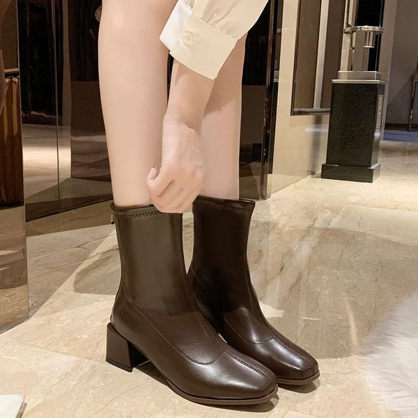winter boots lady rock shoes woman luxury designer boots-women round toe 2020 mid calf rubber fashion low med autumn, Black
winter boots lady rock shoes woman luxury designer boots-women round toe 2020 mid calf rubber fashion low med autumn, Black