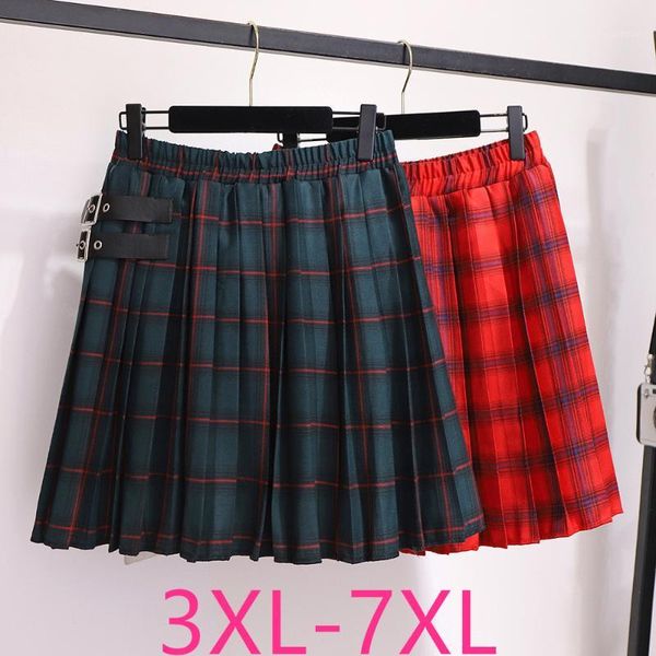 2019 autumn winter plus size skirt for women large casual loose elastic waist plaid short pleated skirts green 4xl 5xl 6xl 7xl1, Black
2019 autumn winter plus size skirt for women large casual loose elastic waist plaid short pleated skirts green 4xl 5xl 6xl 7xl1, Black