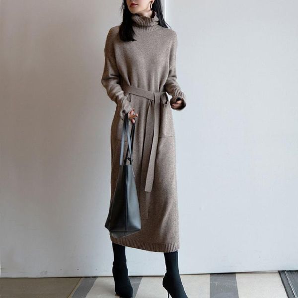 women knitted dress solid color lace up pockets casual sweater dresses street wear fashion vestidos korean style chic, Black;gray
women knitted dress solid color lace up pockets casual sweater dresses street wear fashion vestidos korean style chic, Black;gray
