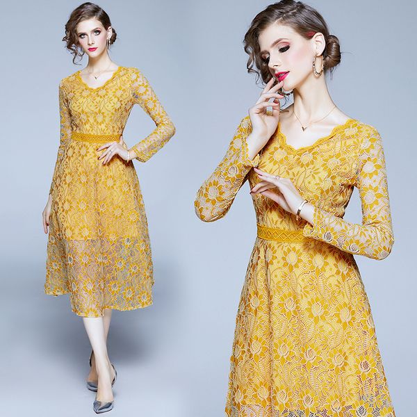 womens yellow bow with low-cut v dress track autumn party skater long sleeves casual balance business dressed fgre, Black;gray
womens yellow bow with low-cut v dress track autumn party skater long sleeves casual balance business dressed fgre, Black;gray