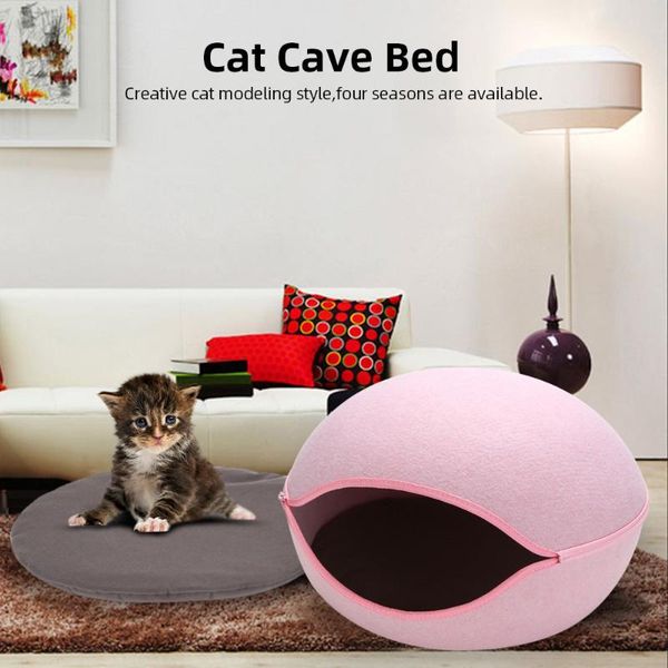 natural felt cat bed cave gray blue pink cat house with cushion zipper design pets house for warm pet litter
natural felt cat bed cave gray blue pink cat house with cushion zipper design pets house for warm pet litter