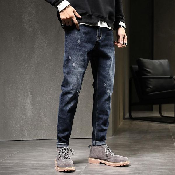 men's jeans 2021 brand men fashion for young sale slim pants straight trousers, Blue
men's jeans 2021 brand men fashion for young sale slim pants straight trousers, Blue