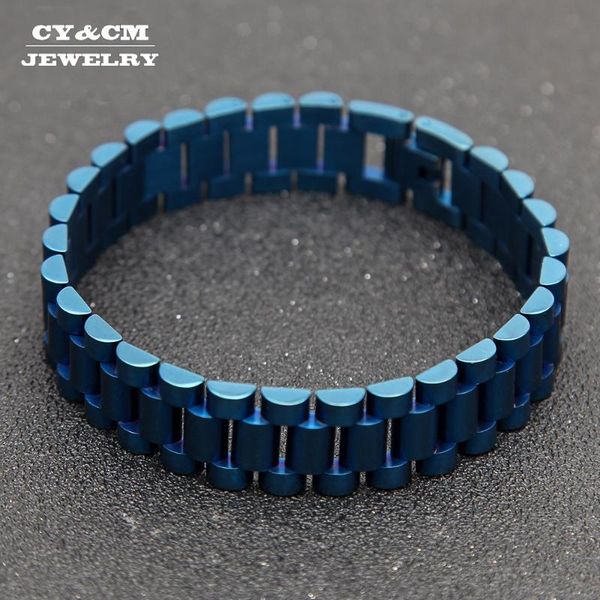 15mm men stainless steel hip hop style bracelet 24k gold silver color watch band bangle bracelet link fashion punk jewelry 22cm, Black
15mm men stainless steel hip hop style bracelet 24k gold silver color watch band bangle bracelet link fashion punk jewelry 22cm, Black